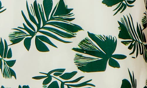 Sunset X Vine Leaf Print Swim Trunks
