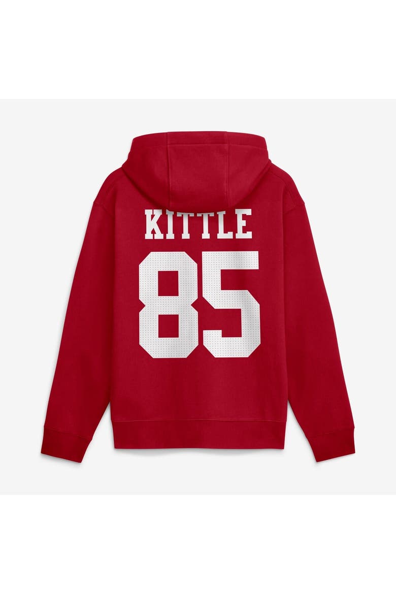 Men's Nike George Kittle Scarlet San Francisco 49ers Name & Number Hoodie, Alternate, color, Scarlet