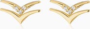 Oradina 14K Yellow Gold Fly High Studs