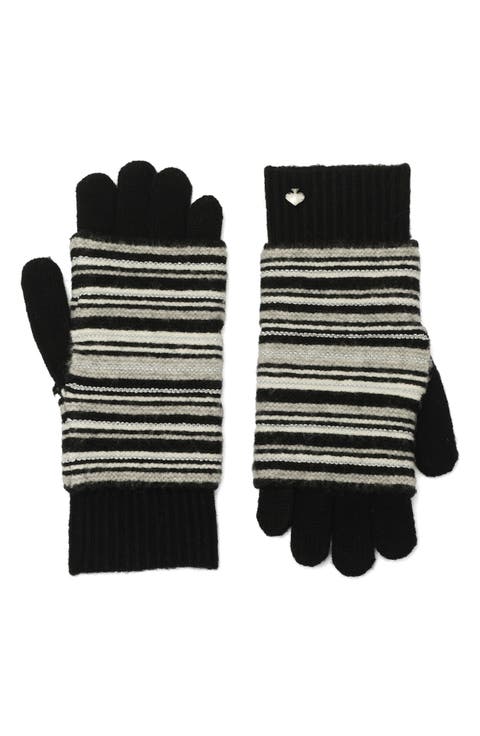 garter stripe gloves