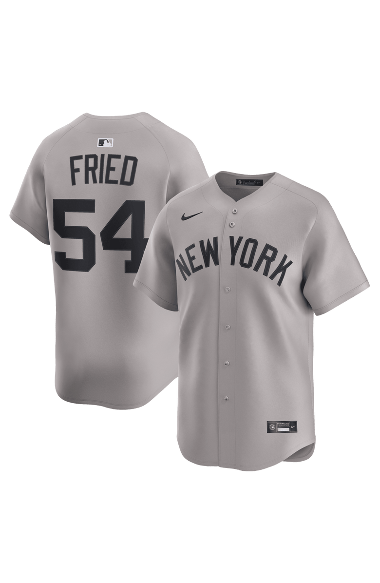 Nike Men
s Nike Max Fried Gray New York Yankees Road Limited Player Jersey, Main, color, Gray
