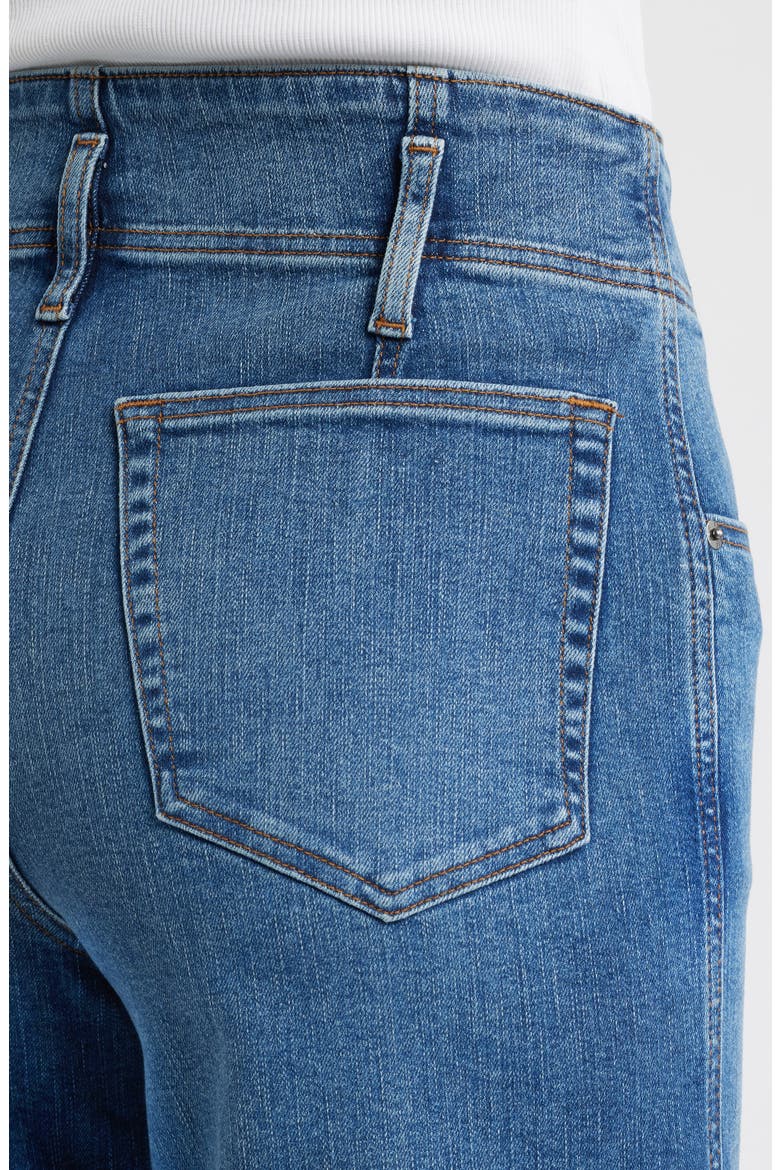 The Seamed High Waist Ankle Wide Leg Jeans, Alternate, color, CHARITY
