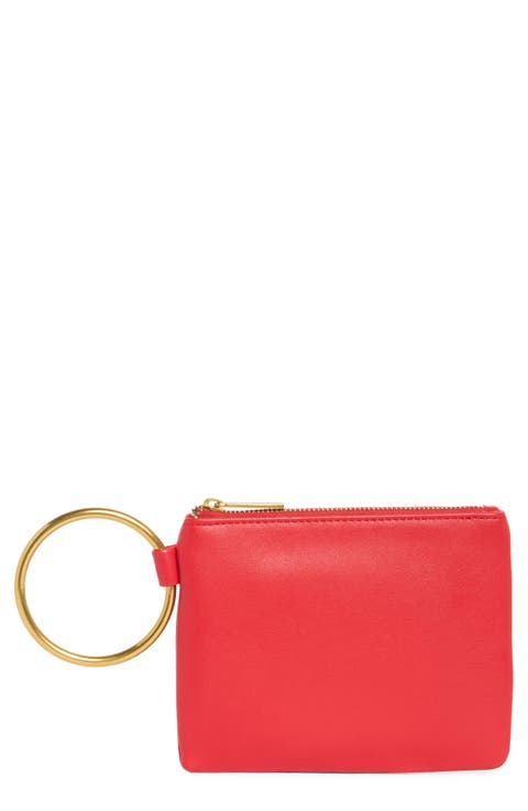 Ring Handle Wristlet Pouch