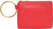 BCBG Ring Handle Wristlet Pouch