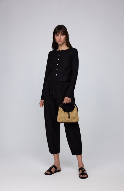 Aella Mid Rise Relaxed Pants