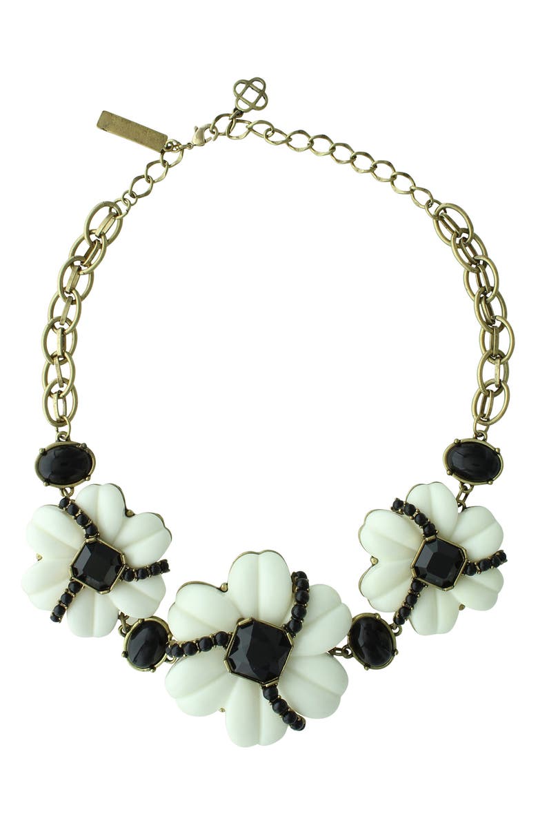 OLIVIA WELLES Chloé Floral Collar Necklace, Main, color, 