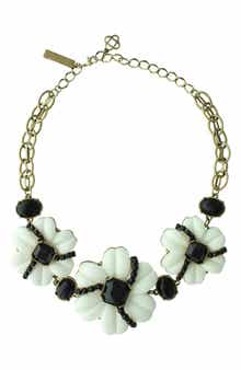 OLIVIA WELLES Chloé Floral Collar Necklace