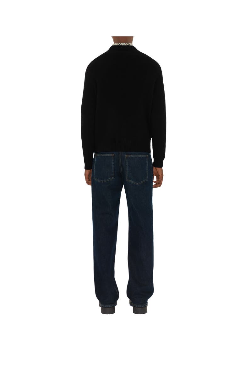 Knight Wool Cashmere Sweater, Alternate, color, Black
