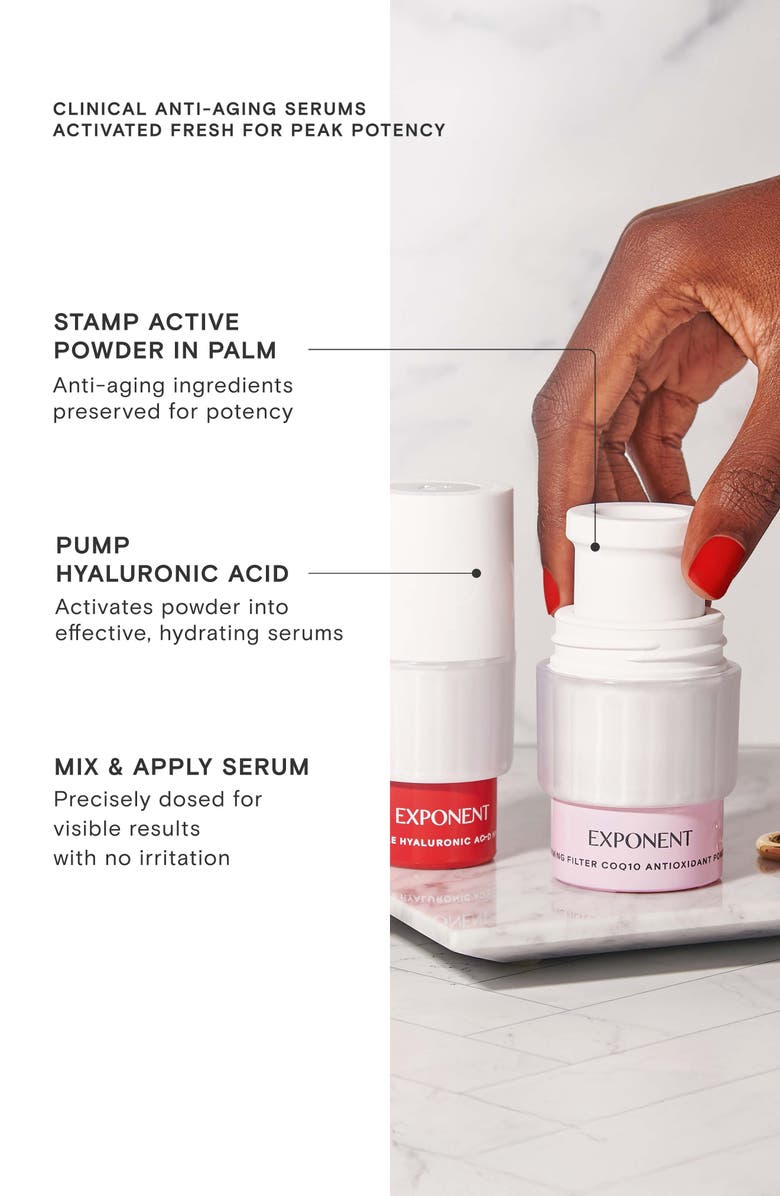 Exponent Beauty Firming Filter CoQ10 + Hyaluronic Acid Power Serum $98 Value, Alternate, color,