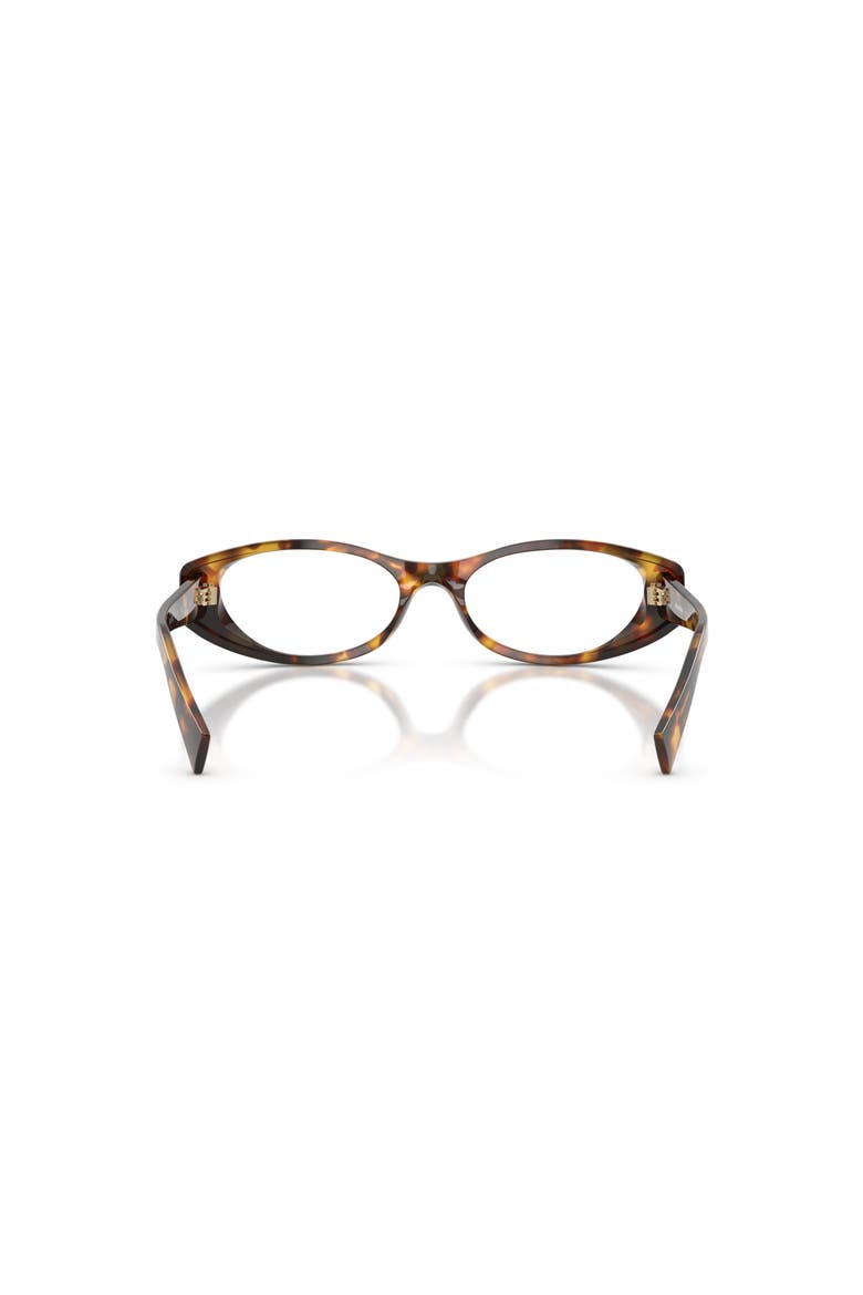 53mm Oval optical glasses, Alternate, color, Tortoise