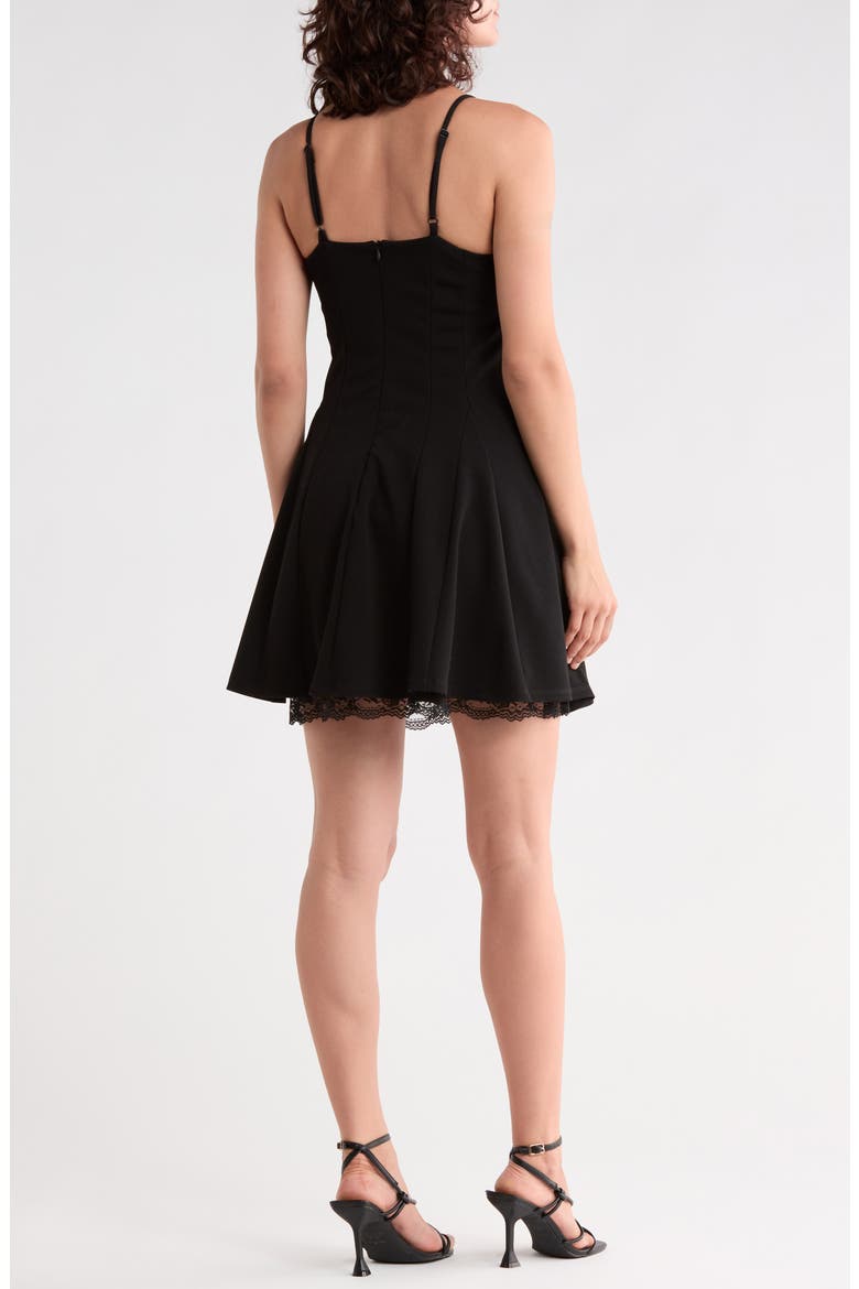 Lace Trim Camisole, Alternate, color, BLACK