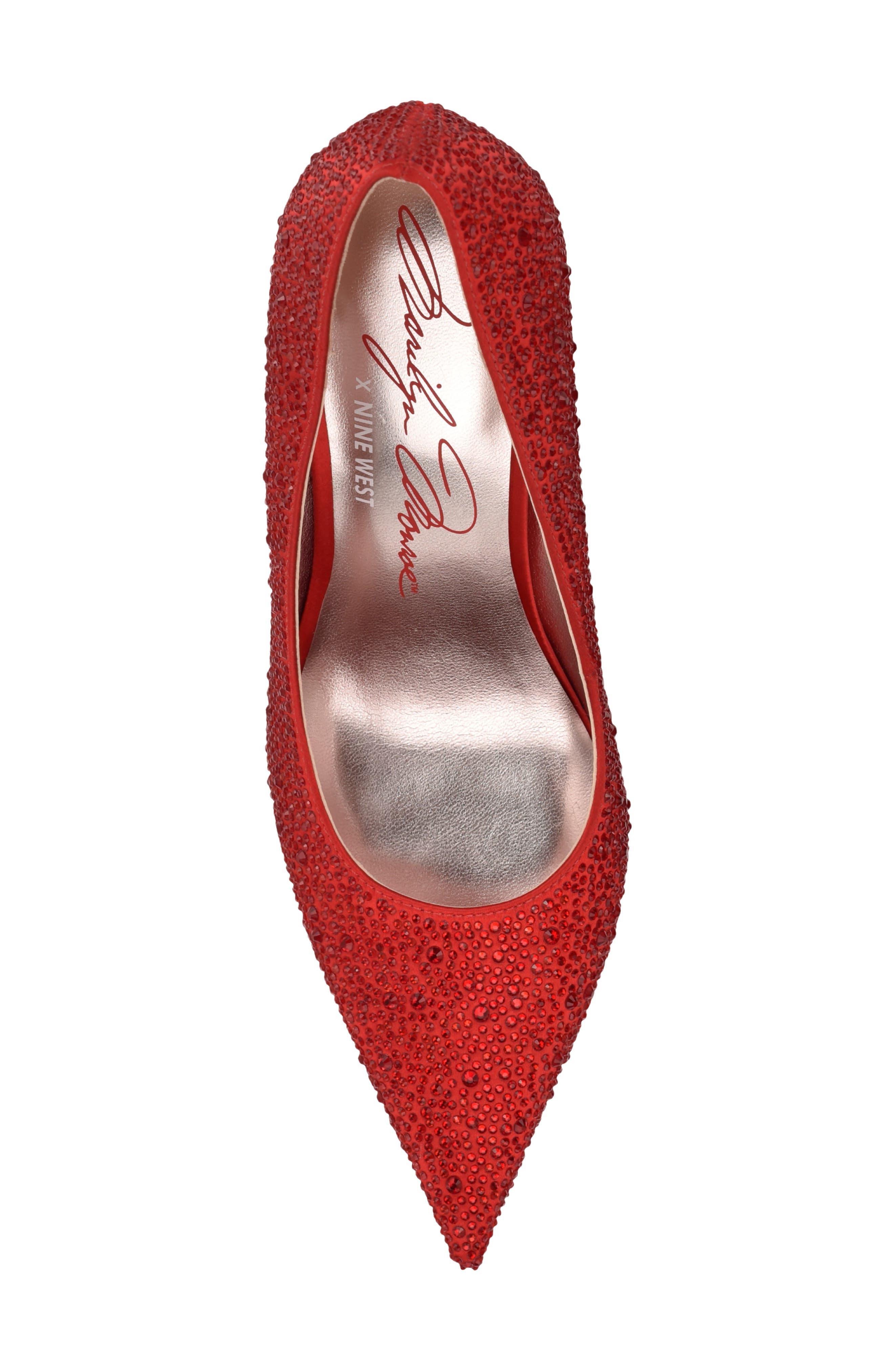 Glamor Pointed Toe Pump, Alternate, color, RED