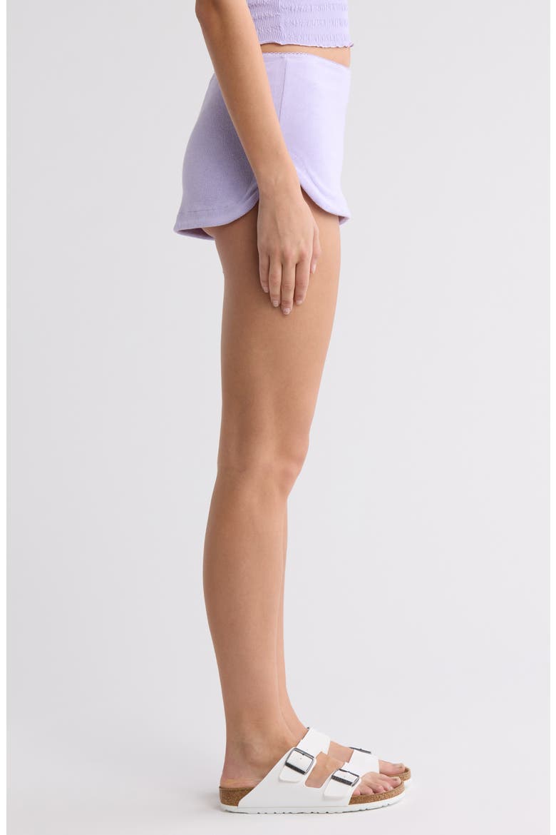 French Terry Shorts, Alternate, color, MILLIE LAVENDER