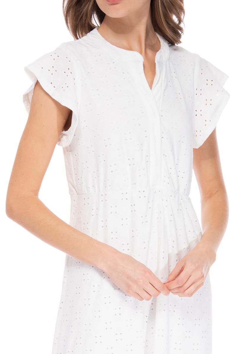 Bobeau Ruffle Sleeve Tiered Maxi Dress, Alternate, color,