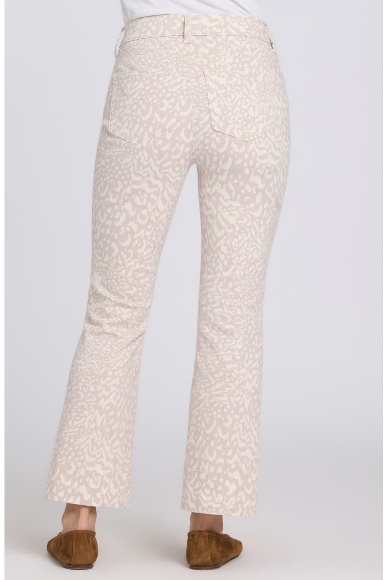 Billie Print High Waist Ankle Mini Bootcut Jeans, Alternate, color, SNOW LEOPARD
