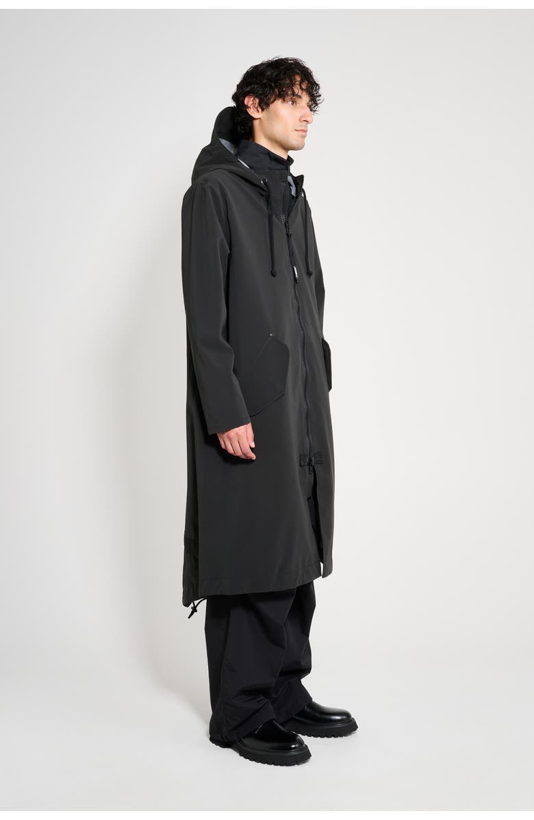 Stutterheim Martins Parka, Alternate, color, Black