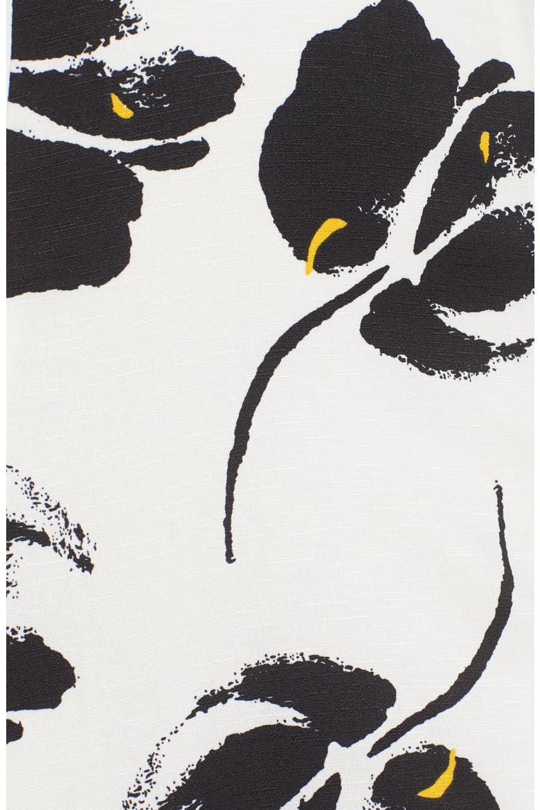 Floral Print Miniskirt, Alternate, color, WHITE/ BLACK FLORAL