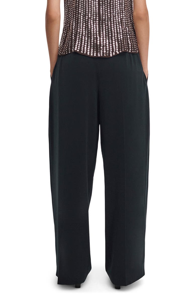 Shania High Waist Wide Leg Pleated Pants, Alternate, color, BLACK