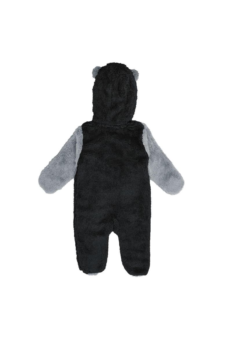 Infant & Newborn Outerstuff Black Los Angeles Kings Stay Napping Fleece Bunting Full-Zip Hooded Sleeper, Alternate, color, Black