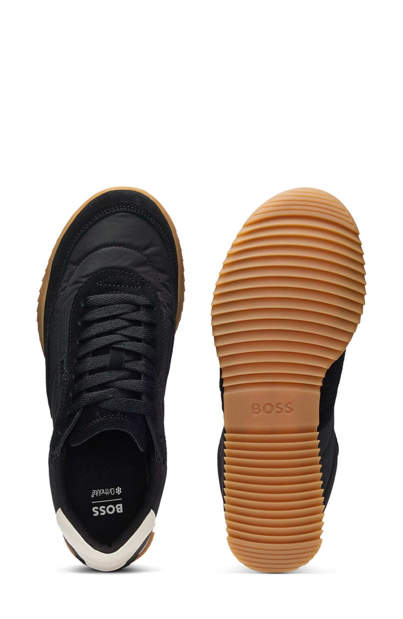 BOSS Carlynn Low Top Sneaker, Alternate, color, Black