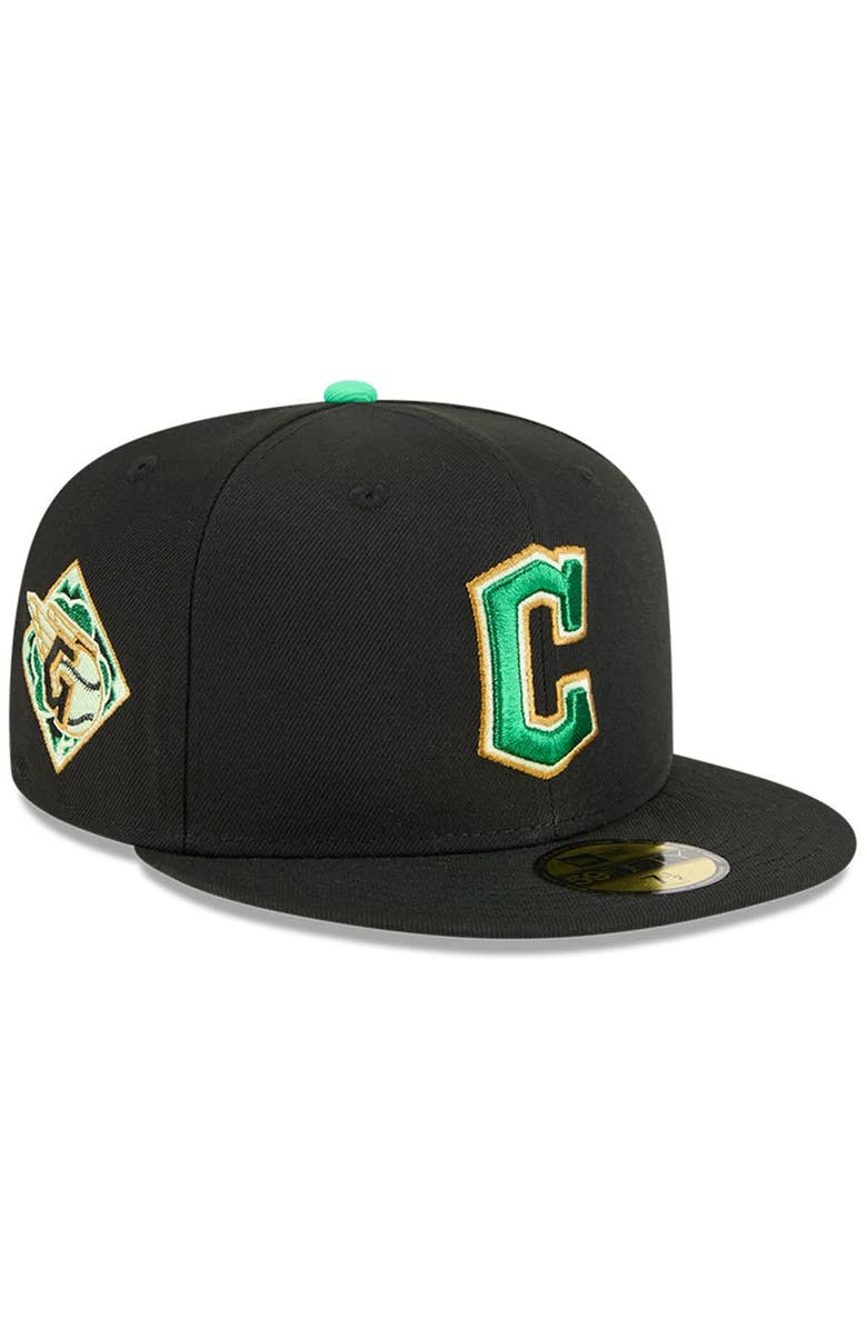 New Era Men's New Era  Black Cleveland Guardians 2026 St. Patrick's Day 59FIFTY Fitted Hat, Main, color, Black