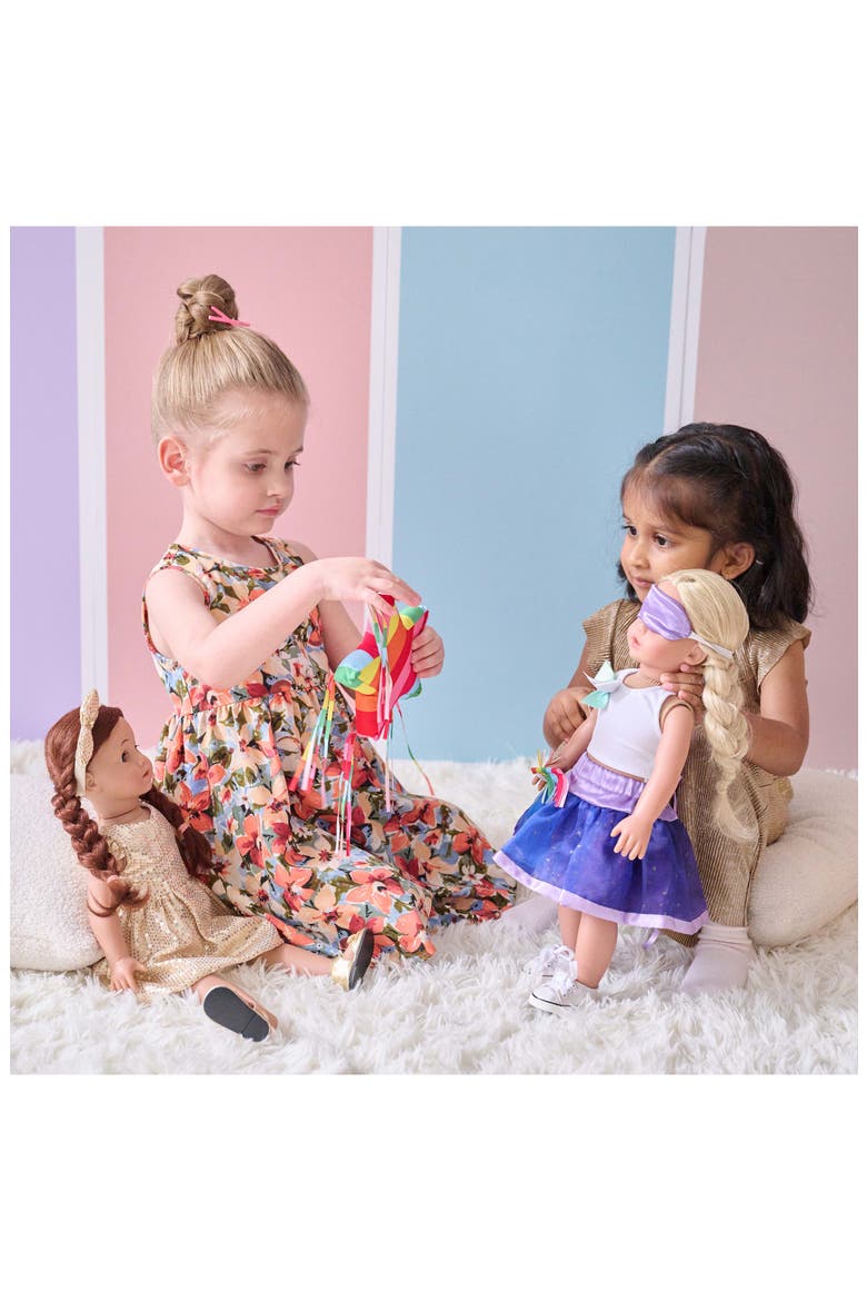 Piñata Birthday Party Outfit & Accessories Playset, Alternate, color, PURPLE