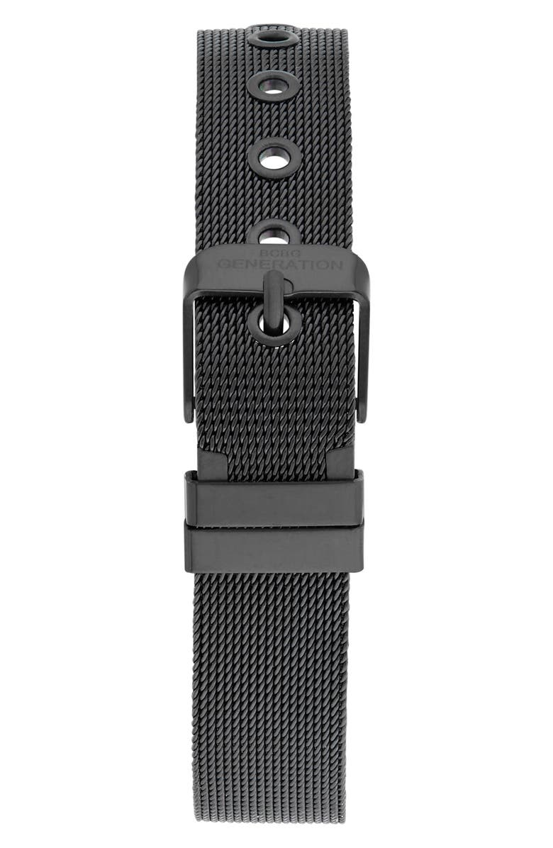 BCBG Nova 3 Faux Leather Strap Watch, 35mm, Alternate, color, 