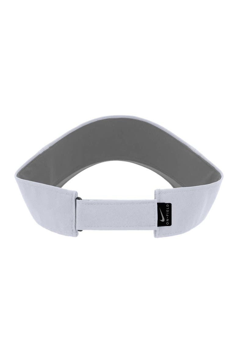 Men's Nike White Boise State Broncos 2025 On-Field Ace Performance Adjustable Visor, Alternate, color, White