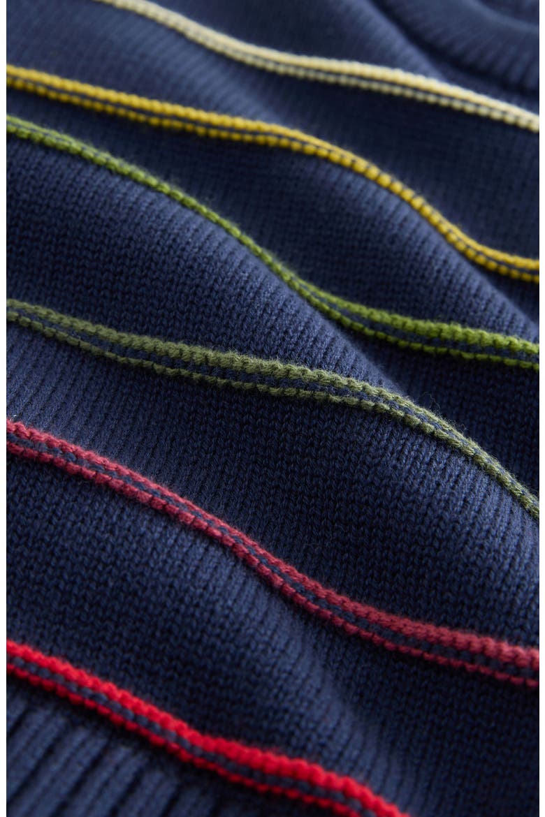 Kids' Colorblock Stripe Sweater, Alternate, color, NAVY