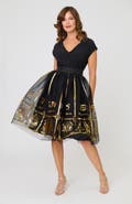 Unique Vintage Brilliance Swing Skirt