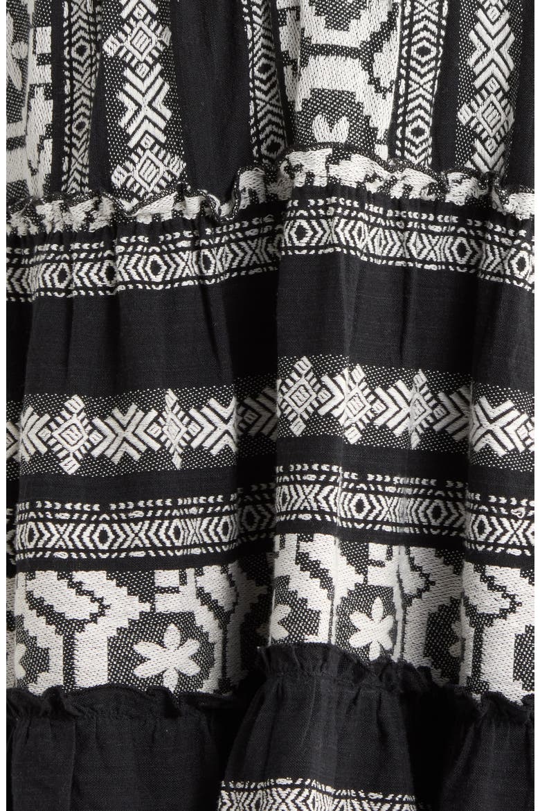 Embroidered Cover-Up Dress, Alternate, color, BLACK WHITE
