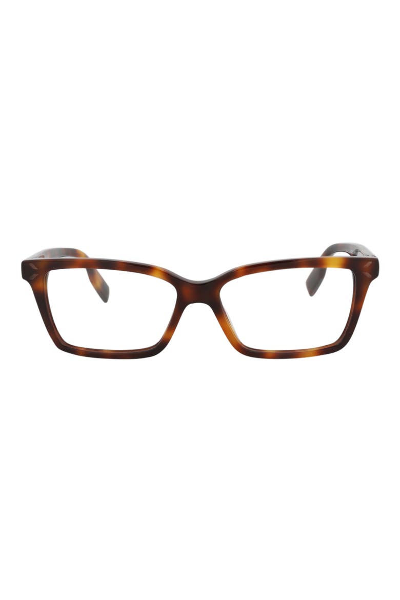 51mm Rectangular Optical Glasses, Main, color, HAVANA HAVANA TRANSPARENT