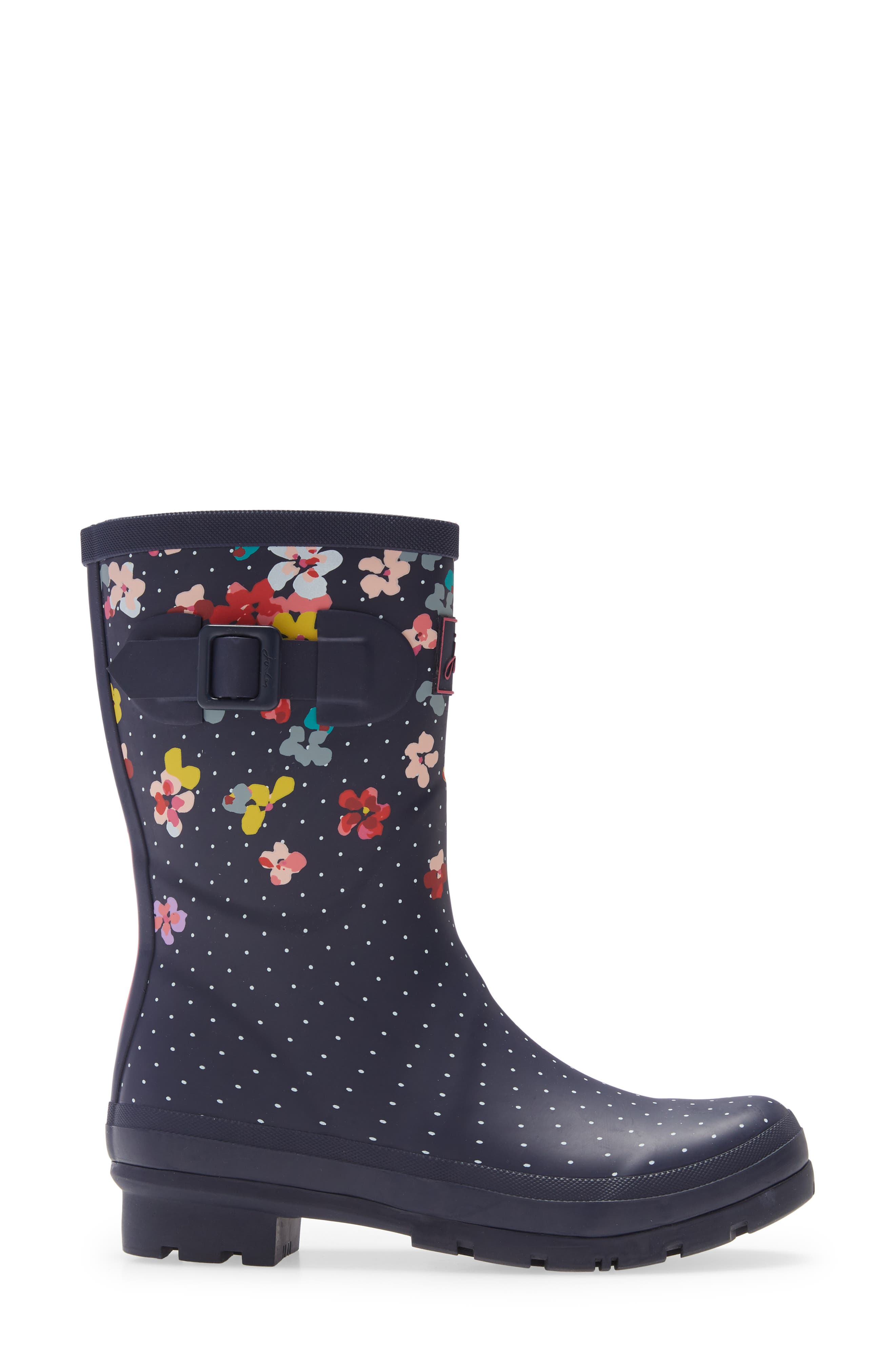 Print Molly Welly Rain Boot, Alternate, color, NAVBLOSSOM