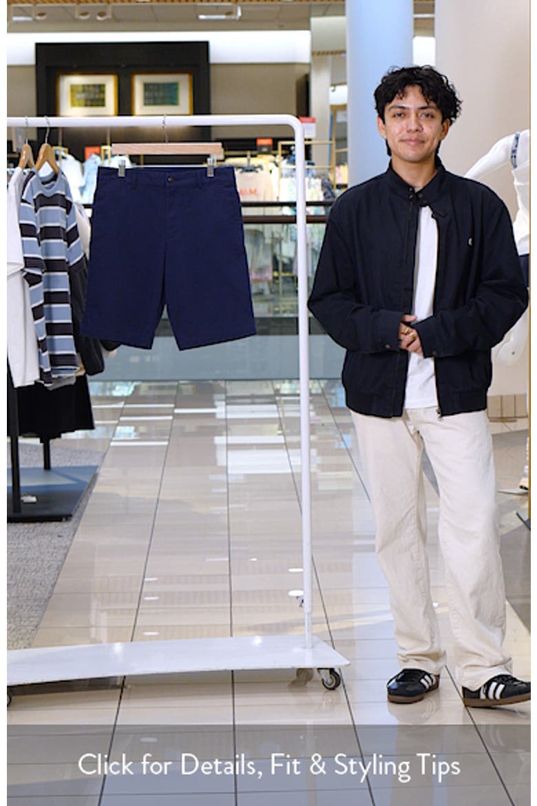 Kids' Flat Front Stretch Cotton Twill Chino Shorts video