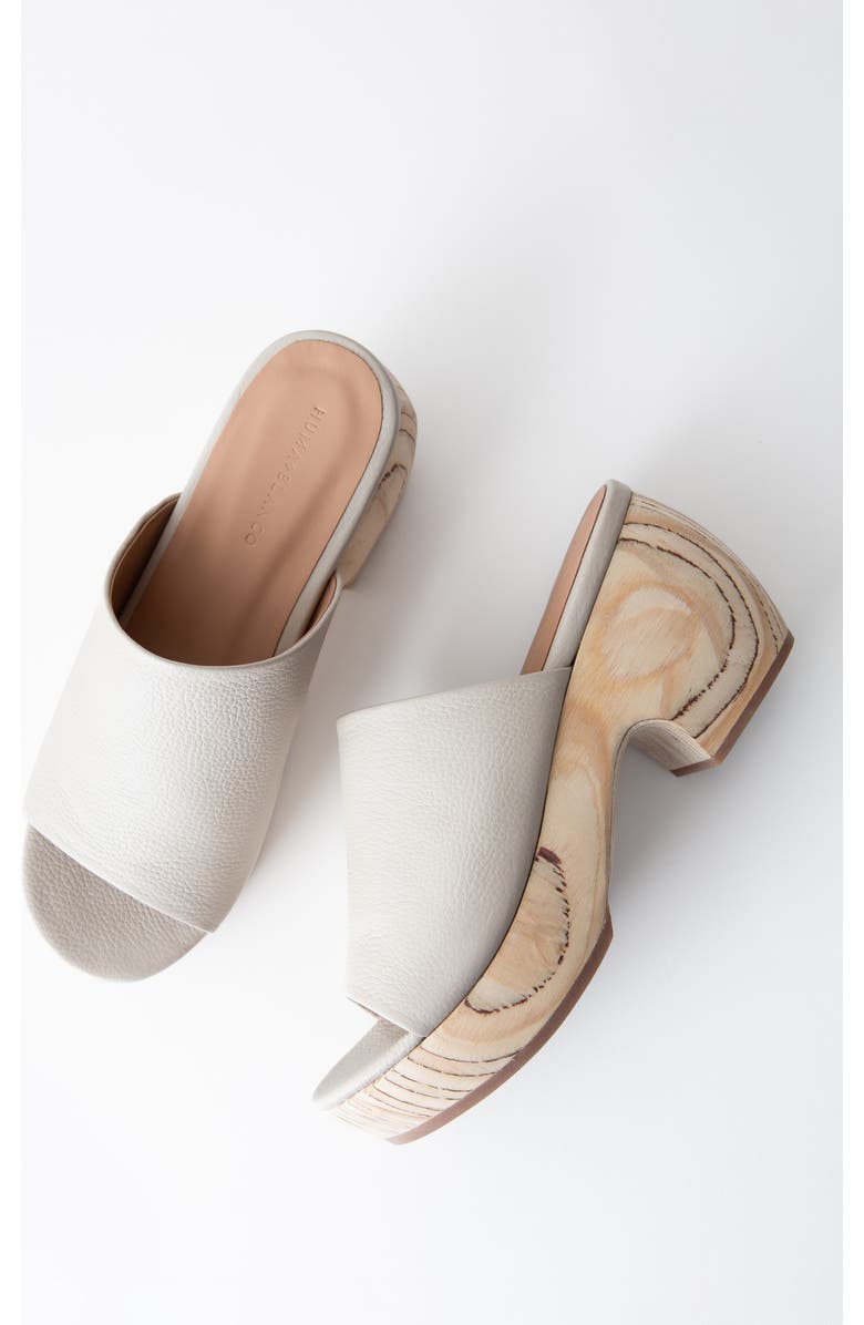 Huma Blanco Katlyn Platform Clog, Alternate, color, Pebbled Cream