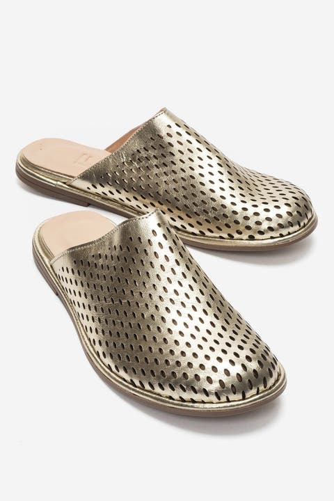 Melara Leather Slip On Mule
