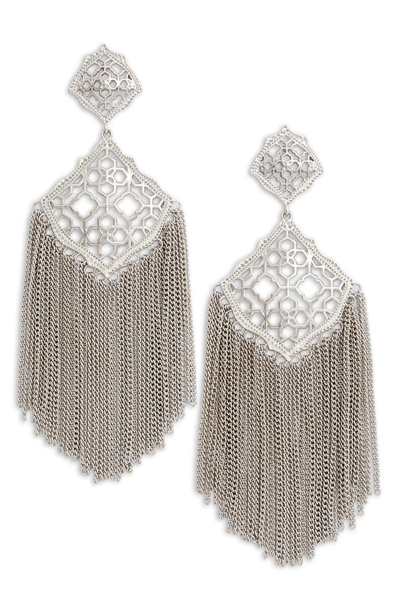 Kendra Scott Kimora Fringe Drop Earrings, Main, color, 