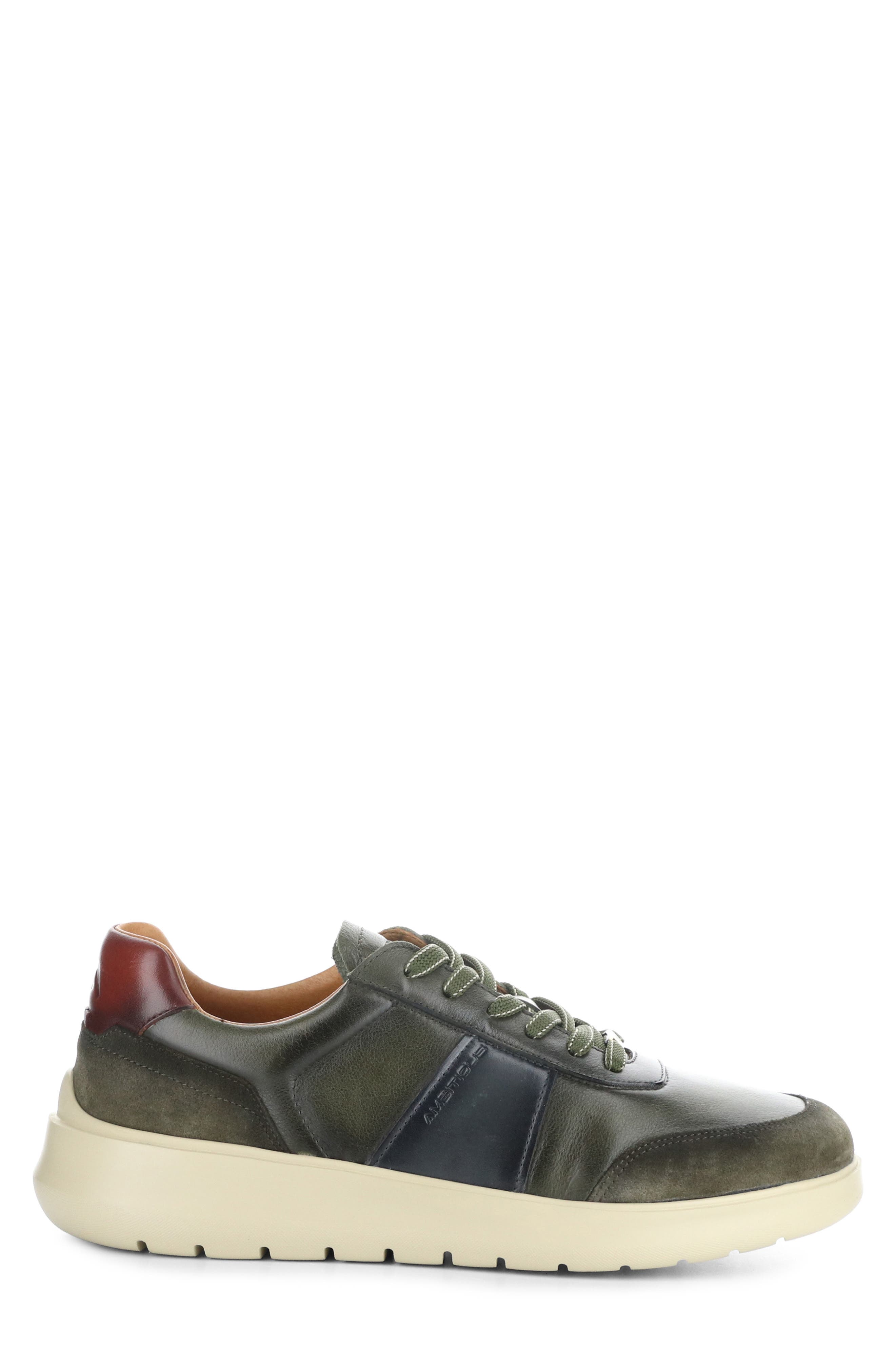 Ambitious 12981B Low Top Sneaker, Alternate, color, Olive/ Anthracite Leather
