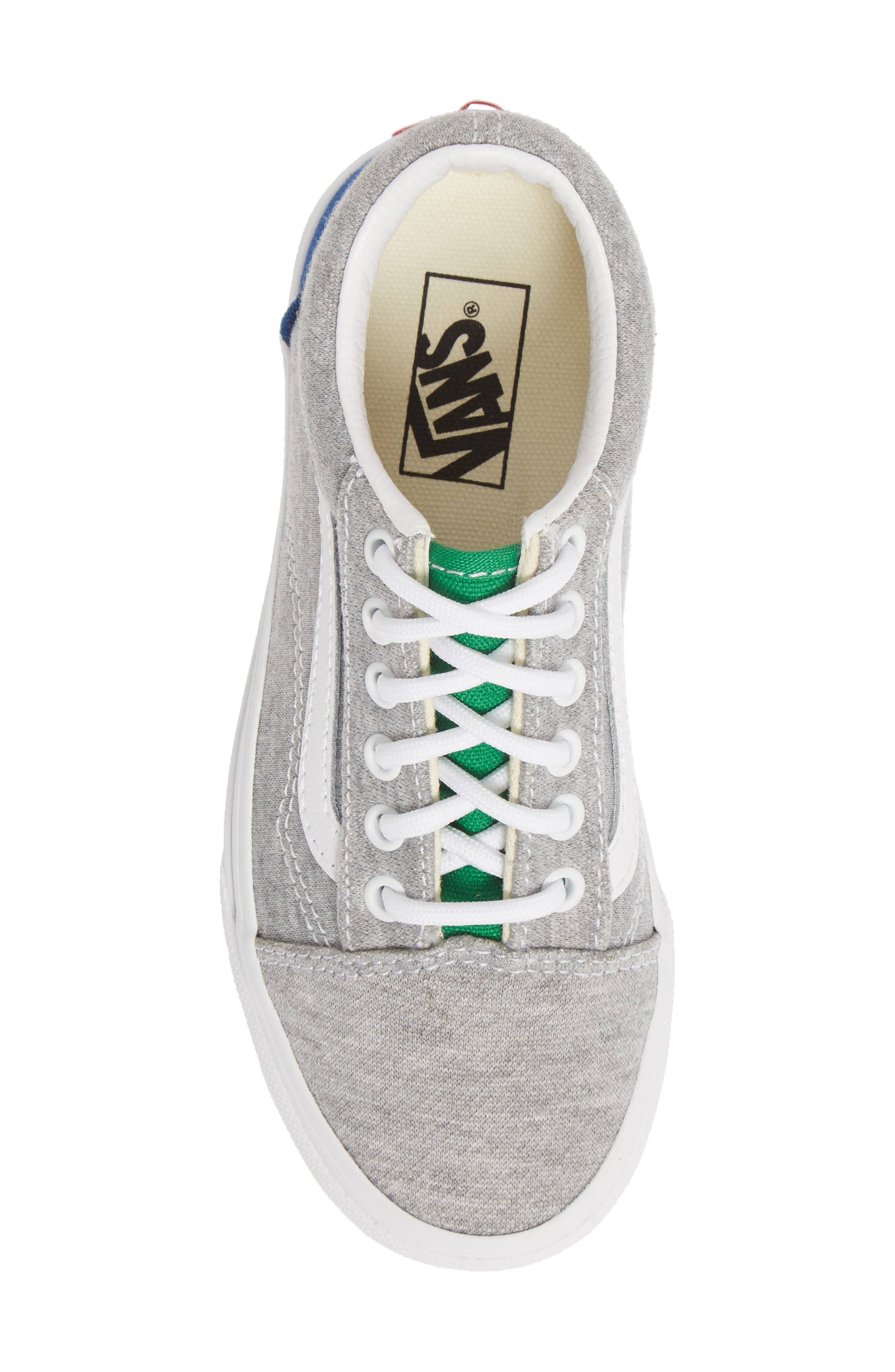 Old Skool Sneaker, Alternate, color, GREY/ TRUE WHITE