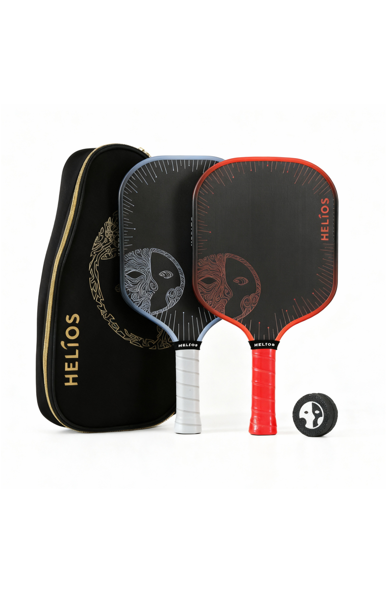Helios Ultra Power Gen 3.5 Pickleball Paddle Set, Main, color, Silver Red