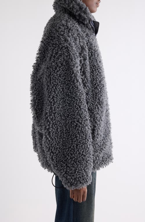 Acne Studios Felemmy Faux Shearling Jacket In Black