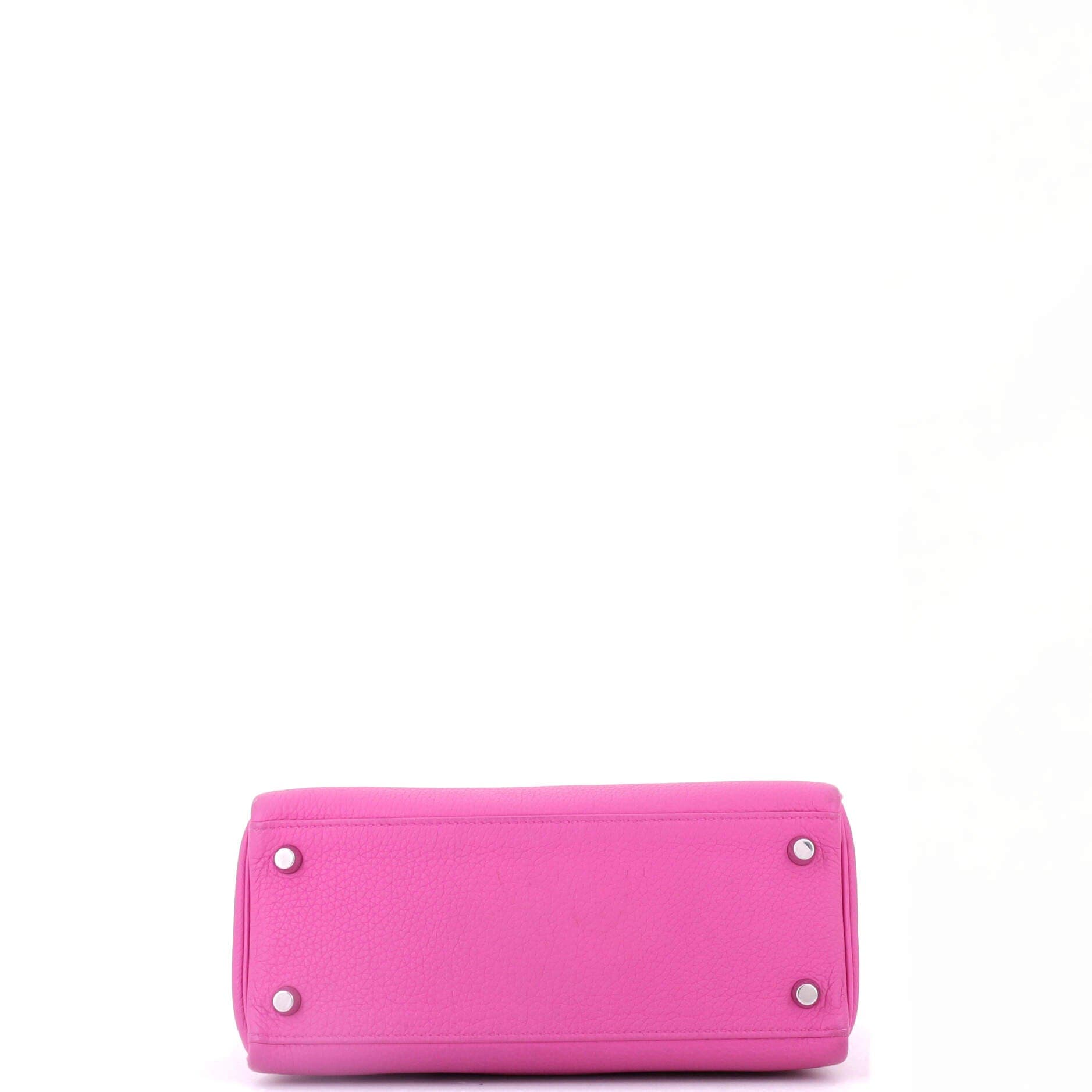 Pre-Owned Hermes Kelly Handbag Pink Togo with Palladium Hardware 25, Alternate, color, 