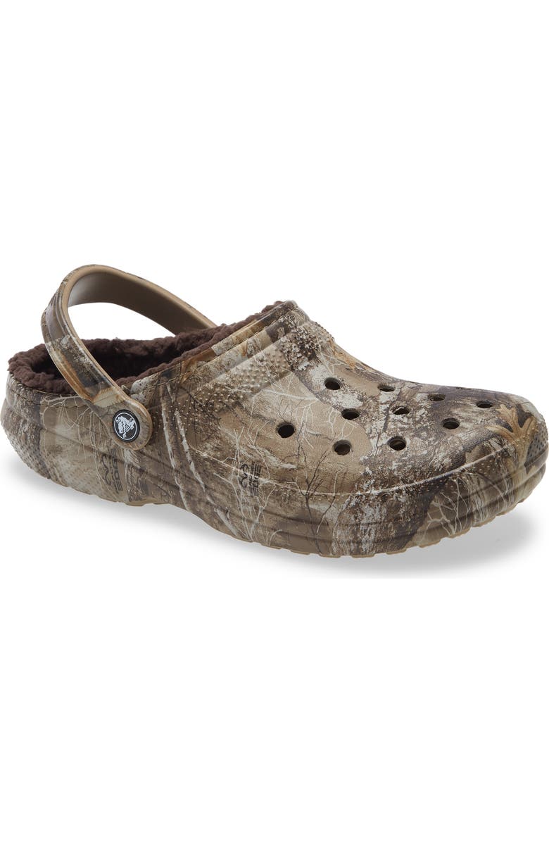 CROCS <sup>™</sup> Classic Lined Slipper, Main, color, Chocolate/ Chocolate