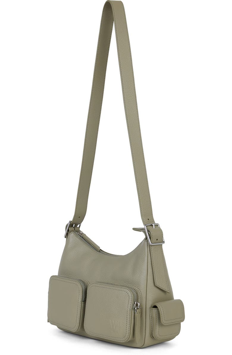WE-AR4 The Cargo Leather Crossbody Bag, Alternate, color, Sage
