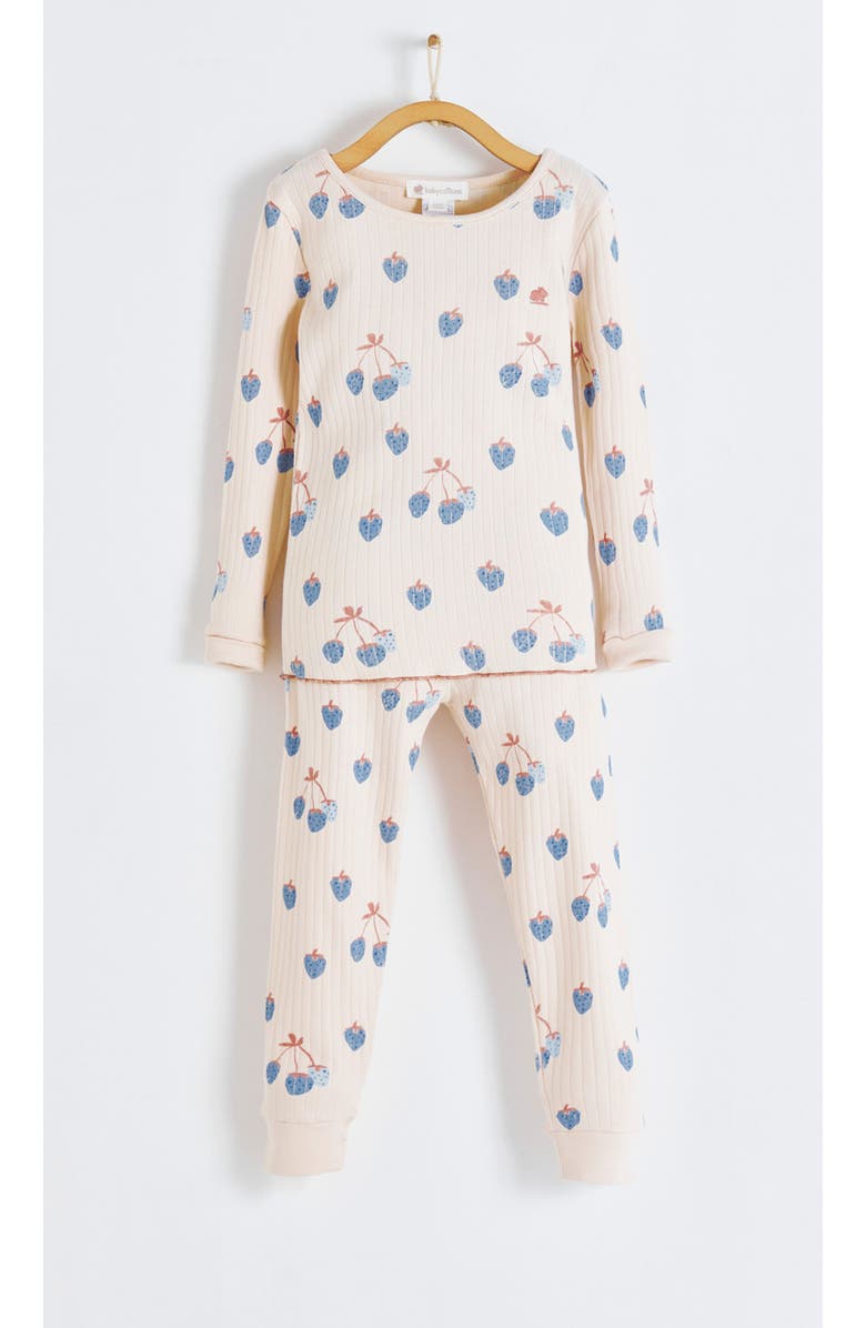 Babycottons Premium Cotton Berrypop Snug Fit Long Pajama Set for Infant, Alternate, color, Blue