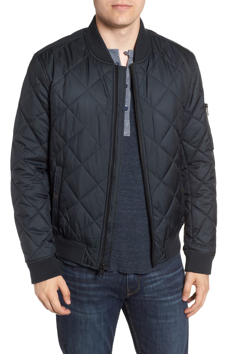 Marc New York Fletcher Quilted Bomber Jacket, Main, color, 
