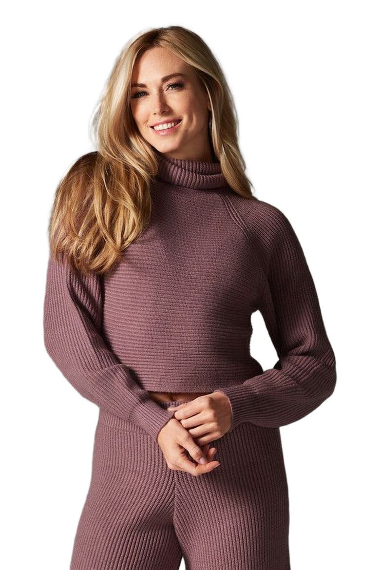 Alpine Knit Turtle Neck, Main, color, ROSE