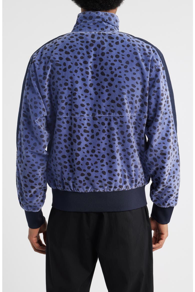 Ozone Velour Track Jacket, Alternate, color, BLUE