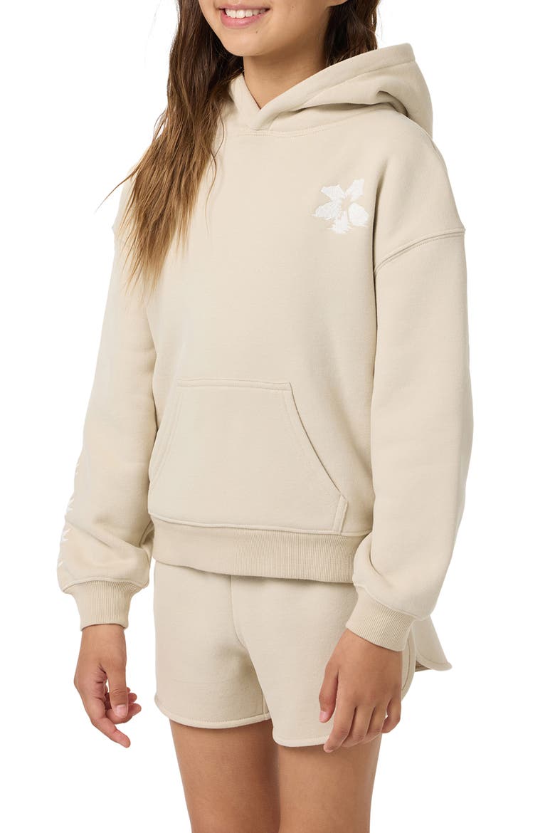Kids' Tropic Melt Hoodie, Alternate, color, LIGHT KHAKI