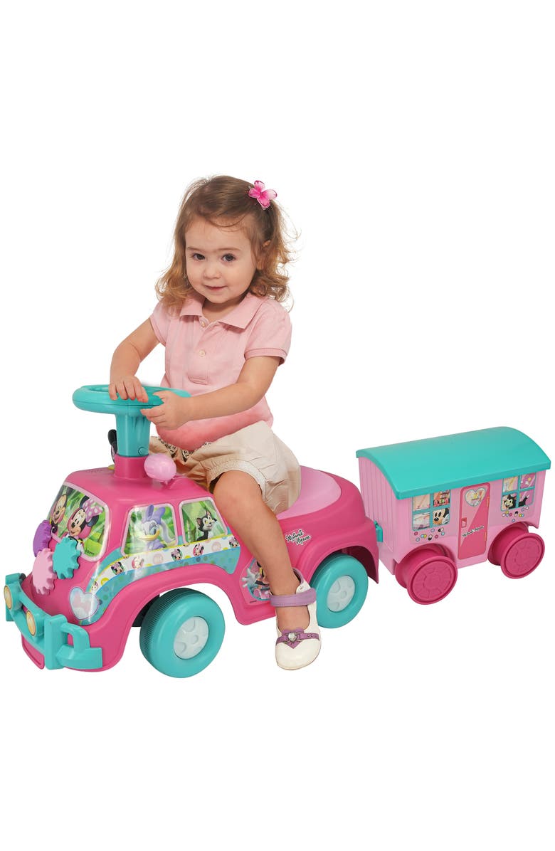 Kiddieland Lights N' Sounds Camper Minnie, Disney Foottofloor Vehicle, Alternate, color, Multicolored